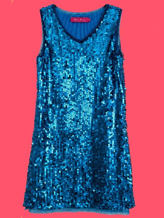 me.n.u. Other - Girls Blue Sequin Party Dress by ME.N U  Size Med.  EXCELLENT CONDITION
